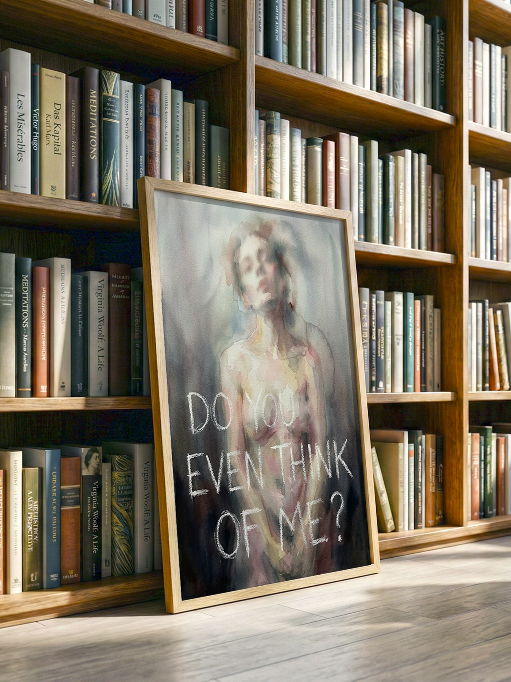 Do You Even Think of Me – Typography Poster