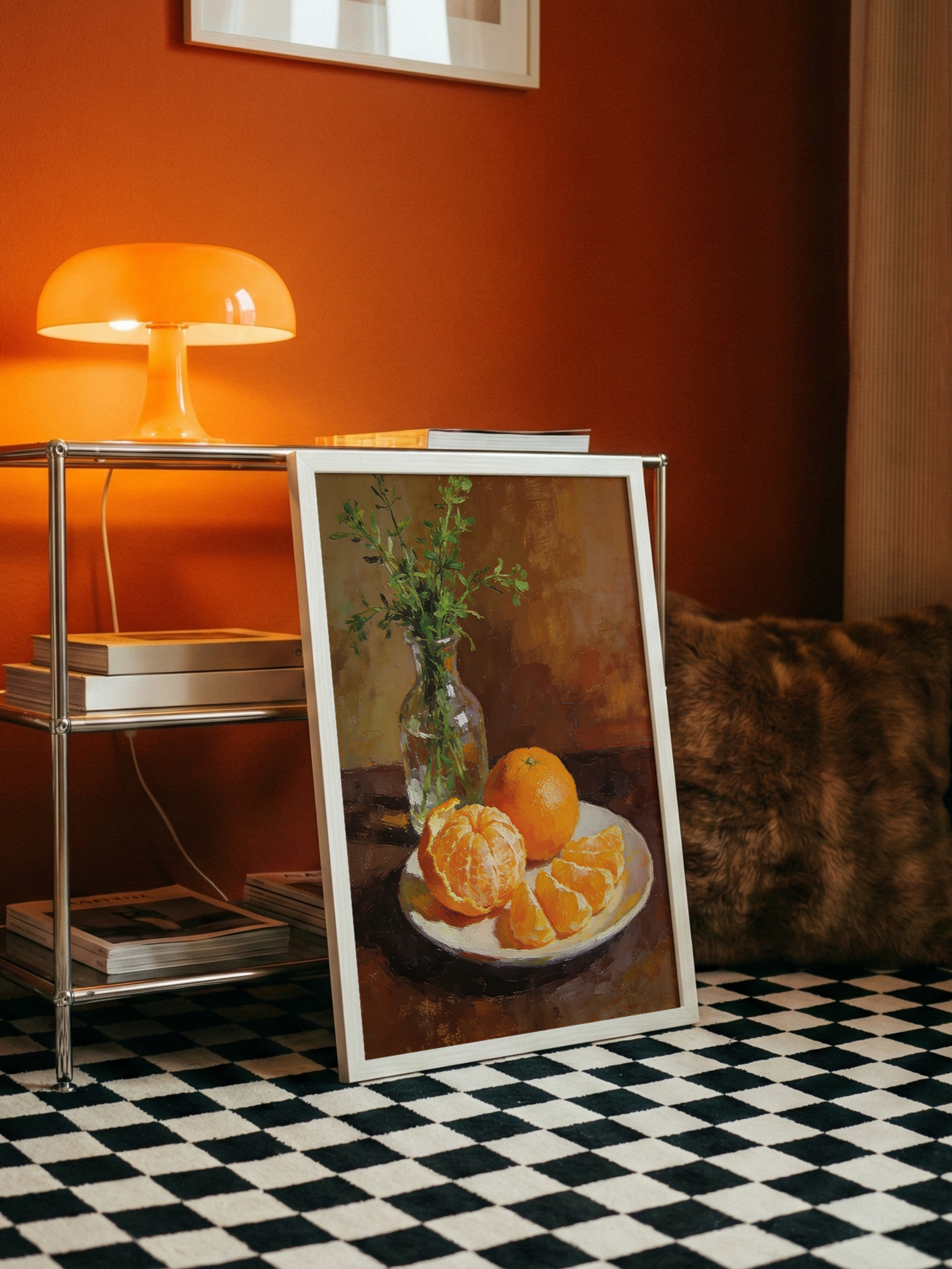 Orange Still Life – Mediterranean Art Poster