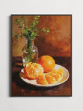 Orange Still Life – Mediterranean Art Poster