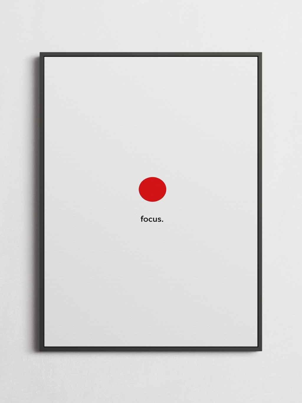 Focus – Minimalist Art Poster