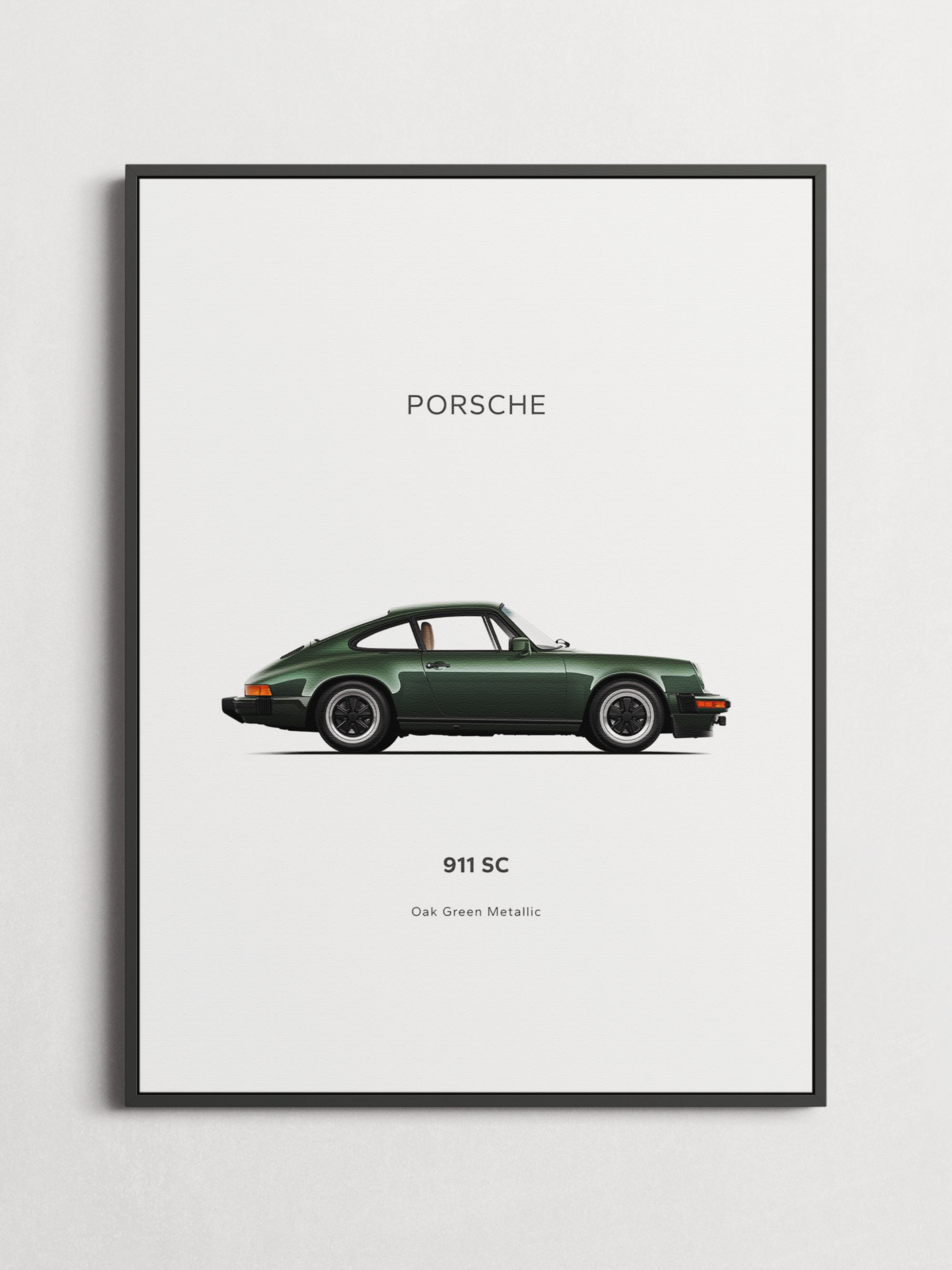 Porsche 911 SC – Minimalist Car Poster