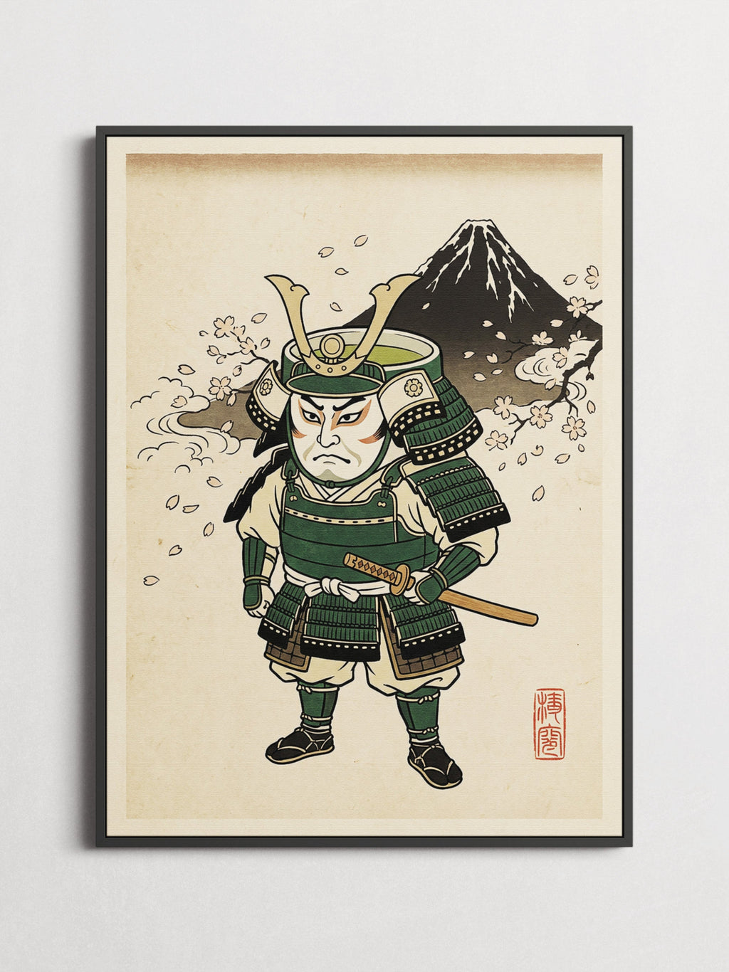 Matcha Samurai – Japanese Ukiyo-e Poster