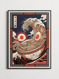 The Great Ramen Wave – Japanese Ukiyo-e Poster