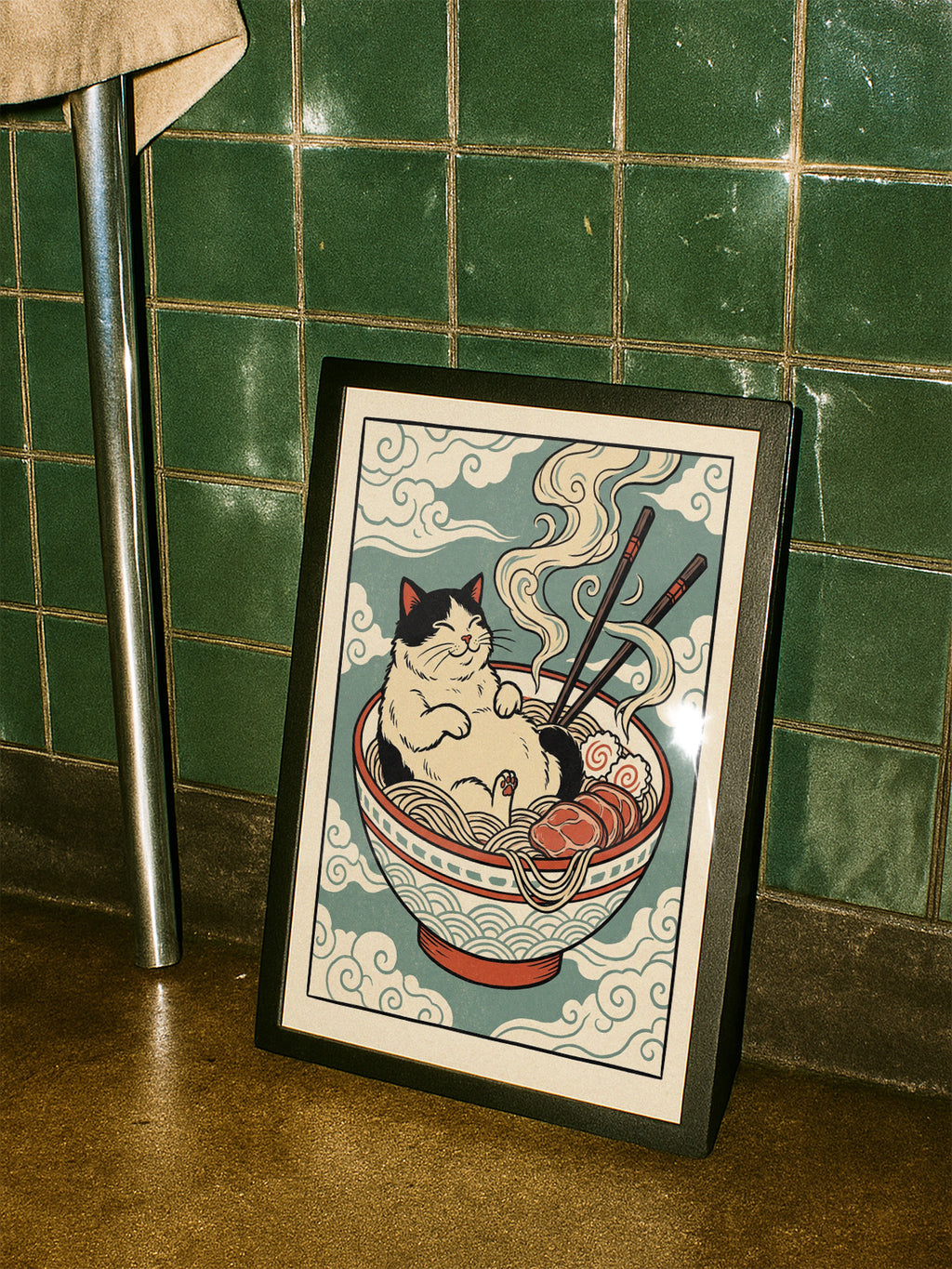 Ramen Cat – Japanese Ukiyo-e Poster