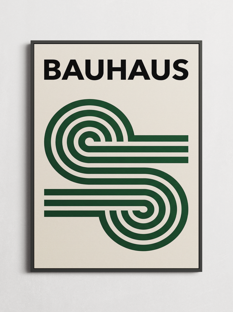 Bauhaus – Minimalist Typography Poster