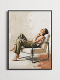 Peace Looks Hot – Typography Poster – framed on a wall