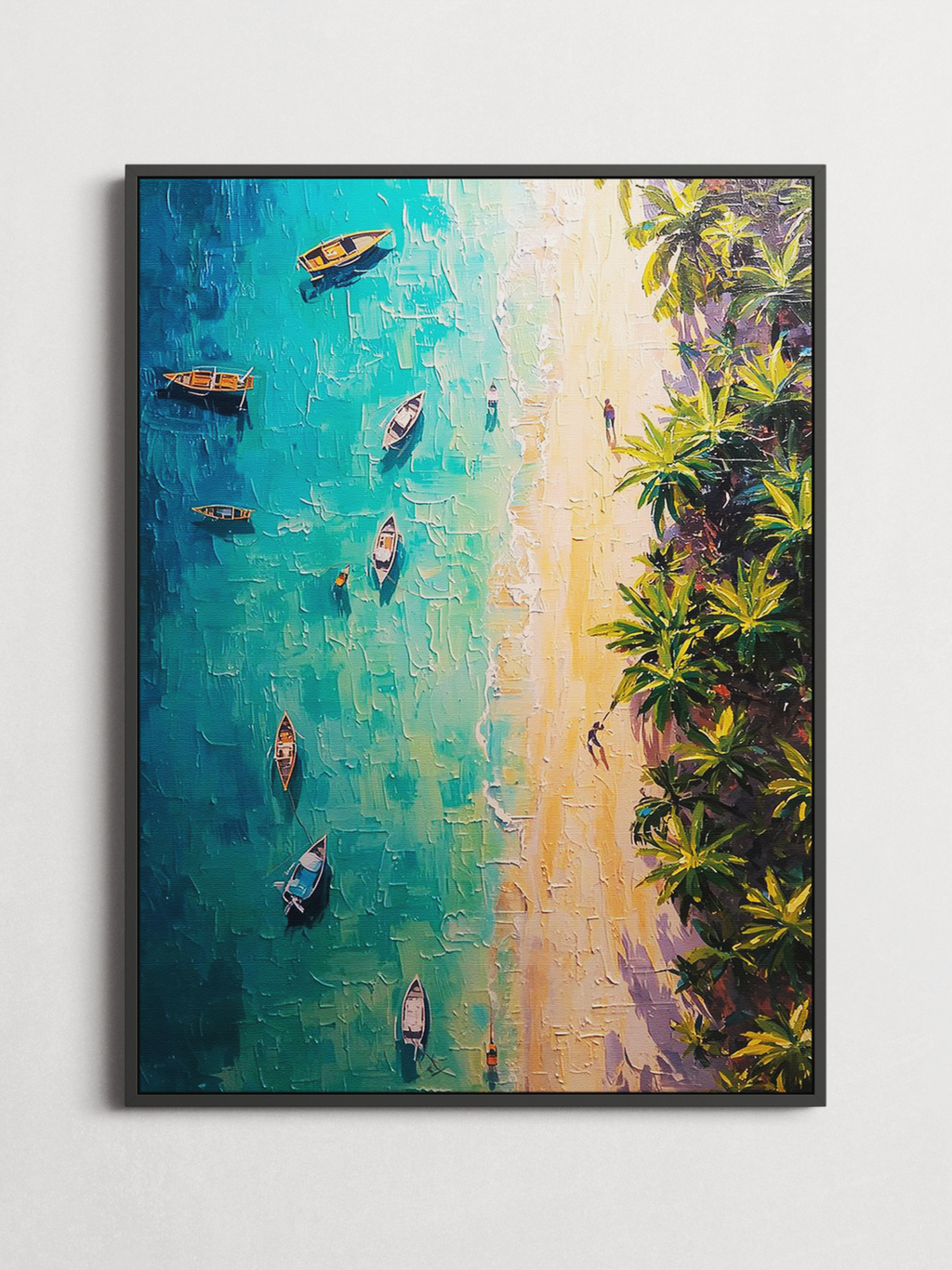Turquoise Bay – Tropical Beach Poster – framed on a wall