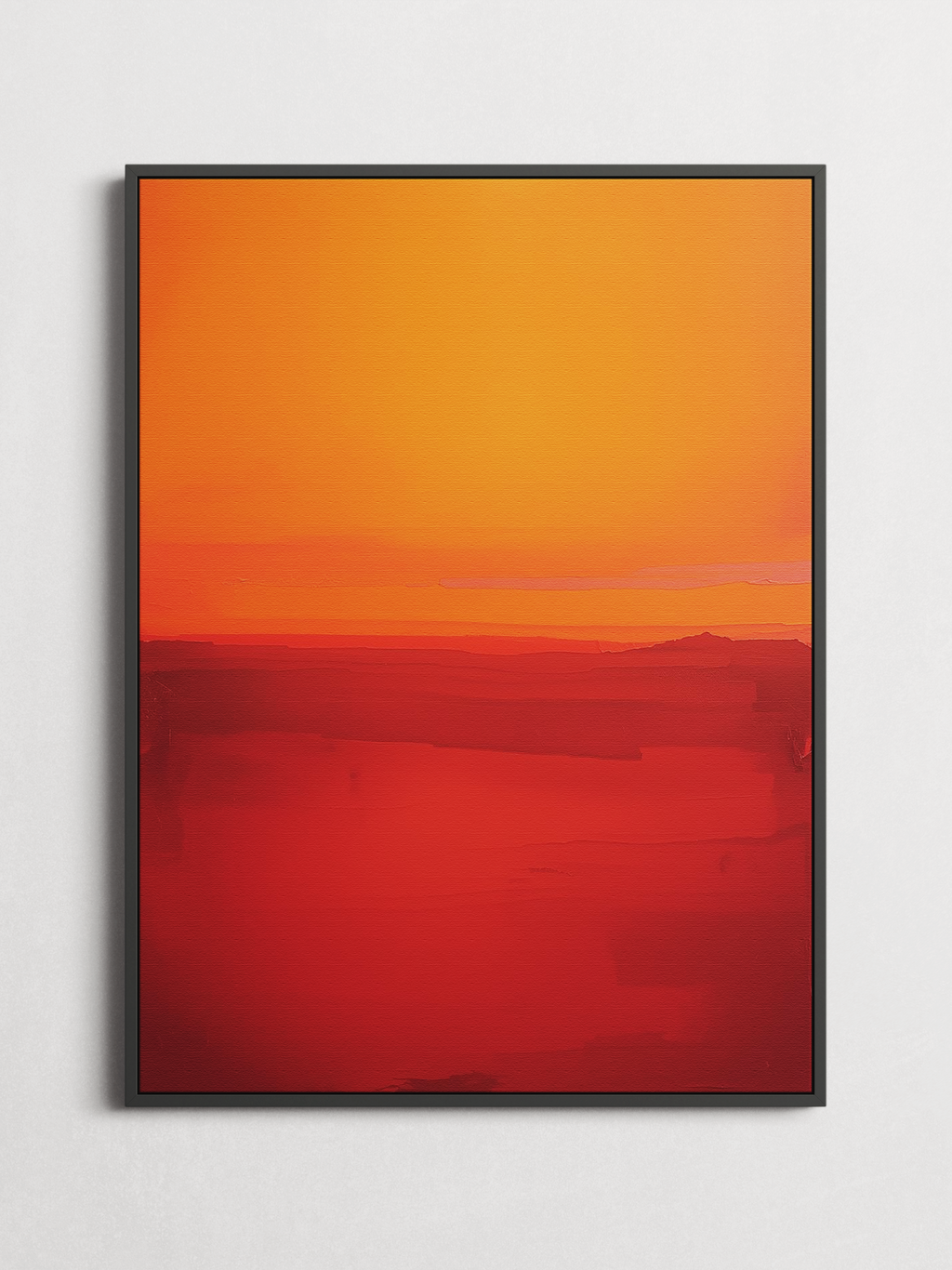 Warm Horizon – Abstract Color Field Poster