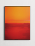 Warm Horizon – Abstract Color Field Poster